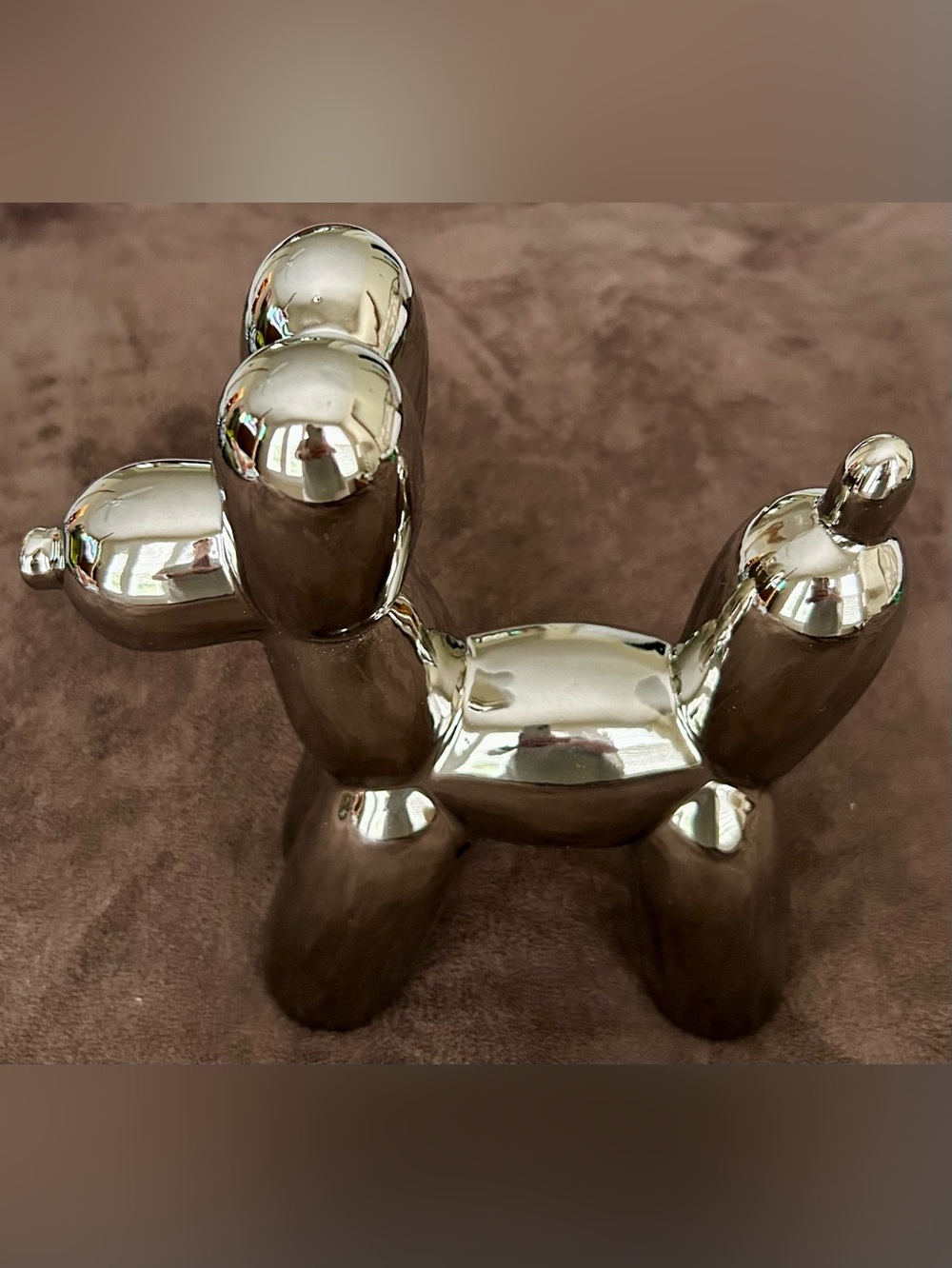 Chrome Balloon Dog Sculpture - Modern Home Accent